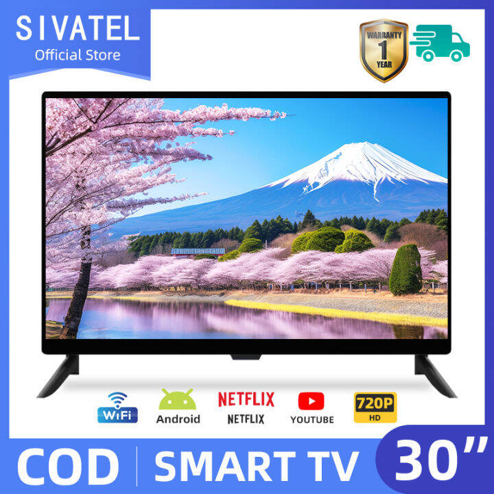 Sivatel Smart TV 30 inch FHD LED TV Android 11.0 Televisi Netflix