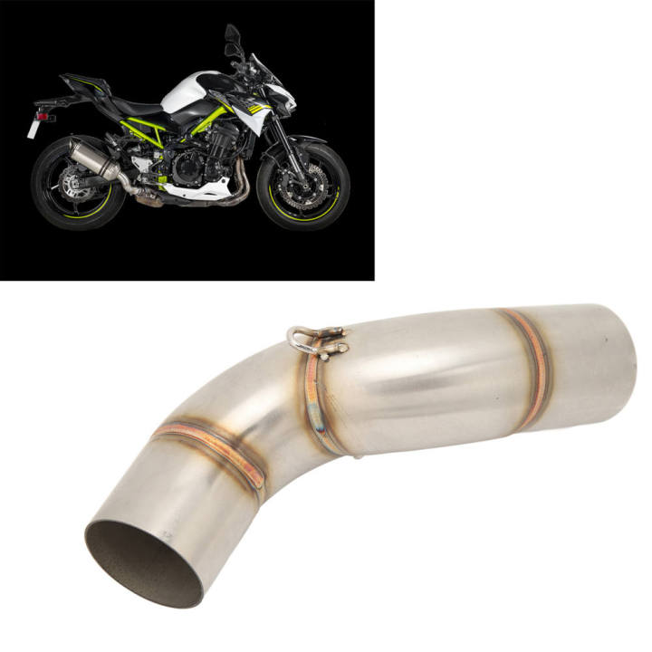 exhaust-middle-link-pipe-stainless-steel-exhaust-system-mid-connection-tube-สำหรับ-z900-2020-2021