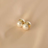 2022 Pearl Women Ear Imitation Magnet Fine Baroque Circular Jewelry New Elegant Classic