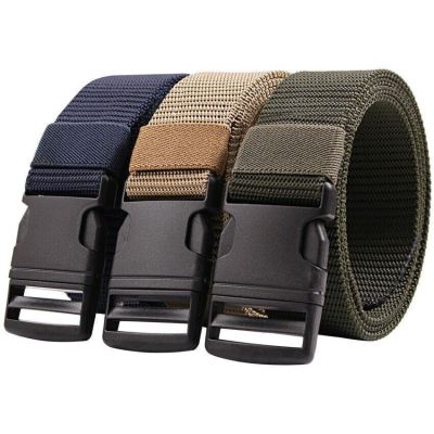 Tactical Webbing Buckle Nylon Men Army Waist Belt