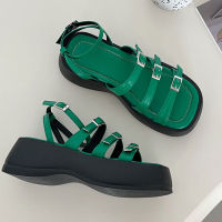 Wedge รองเท้าแตะผู้หญิงฤดูร้อน2023แพลตฟอร์ม Peep Toe Beach รองเท้า Gladiators สำหรับสตรีแฟชั่นรองเท้าแตะปั๊ม Sandalias Mujer