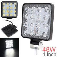 4นิ้ว12โวลต์/24โวลต์3200LM 48วัตต์กันน้ำไฟ LED ทำงานสำหรับรถจักรยานยนต์/รถแทรกเตอร์/เรือ /Suv/ รถ ATV