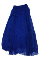 Womens Chiffon Retro Long Maxi Skirt Vintage Dress Sapphire blue