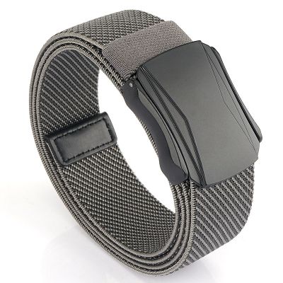 The new 2022 aluminum alloy leisure elastic man belt lap cowboy belts of the ✚☒┋