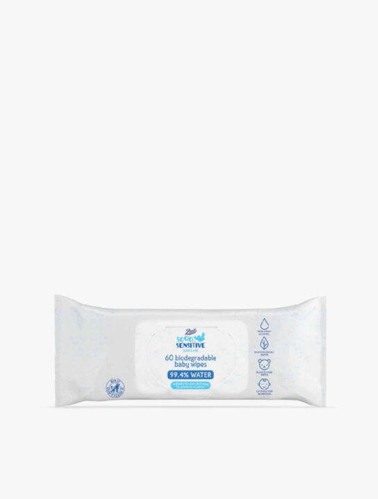 BOOTS BABY SOO SENSITIVE WATER WIPES 60S Lazada Indonesia