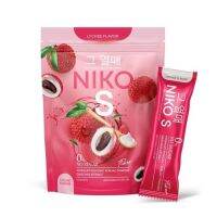 นิโกะ เอส NIKO S นิโกะ เอส ผงบุกชงดื่ม รสลิ้นจี่ หอม อร่อย อิ่มนาน ไม่ทานจุกจิก ไม่มีน้ำตาล  ปริมาณ   1 ห่อ 5 ซอง