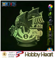 **พร้อมส่ง** โคมไฟอะคริลิค 3มิติ one piece โคมไฟตั้งโต๊ะ เปลี่ยนได้ 7 สี 3D Optical Lamp (Gift)