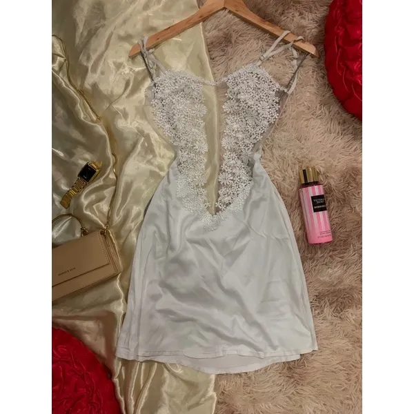 Explosive models ※Silk sleepwear mini dress Lazada PH