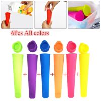 ♟ 1/6pcs Silicone Ice Cream Mold Diy Popsicle Makers Summer Ice Cream Yogurt Jelly Ice Pop Mold DIY Kitchen Tools Accessories