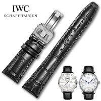 สายรัดนาฬิกาหนังใช้ได้กับสายรัดอะไหล่ของ IWC ลายหนังจระเข้ CarterFa แบบคลาสสิก