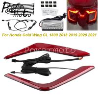 Motorcycle LED Reflctor Replacement Lights Rear Saddlebag Accents Turn Signal For Honda Gold Wing GL1800 GL 1800 F6B 2018-2021
