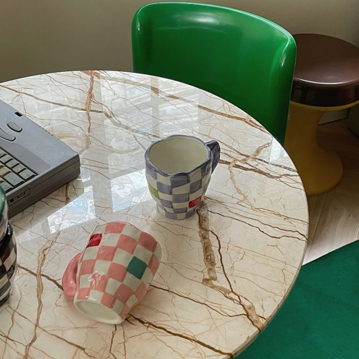cuife-black-lattice-ceramic-coffee-cup-mug-home-decoration-breakfast-drinking-milk-tea-mug-creative-couple-gifts-wedding-mug