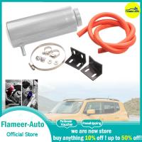 Flameer Car Radiator Coolant Tank Kit 800ml Sturdy Universal Overflow Oil Catch Tank Silver