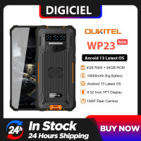 OUKITE WP23สมาร์ทโฟนที่แข็งแรง6.52 "HD + 10600 MAh 4GB + 3GB 64GB แอนดรอยด์13โทรศัพท์มือถือ MT6765 13MP โทรศัพท์มือถือ NFC