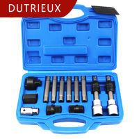 13 Pcs Alternator Freewheel Pulley Removal Engine Auto Tool Set For Mercedes Benz BMW Audi A6