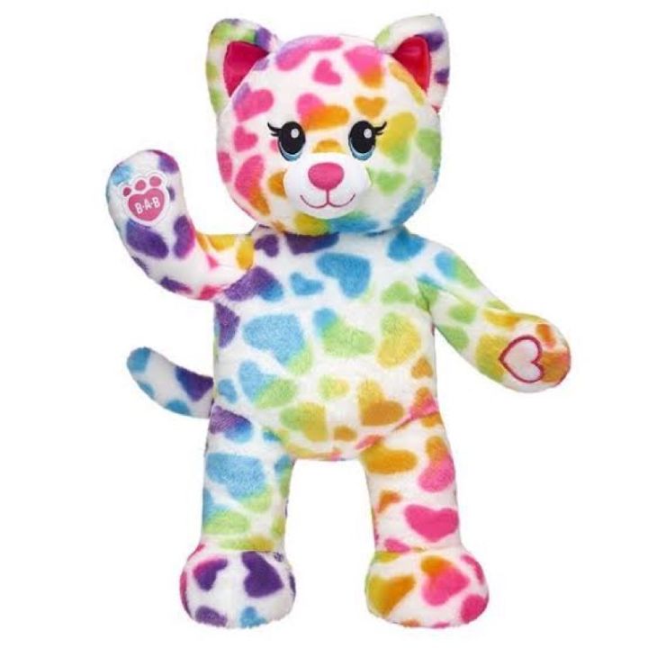 ขายดี-ตุ๊กตาหมีบิ้วอะแบร์-สีรุ้ง-น้องแมว-เรนโบว์เฟรน-build-a-bear-สินค้ามือสองคุณภาพสูงนำเข้าจากอเมริกา