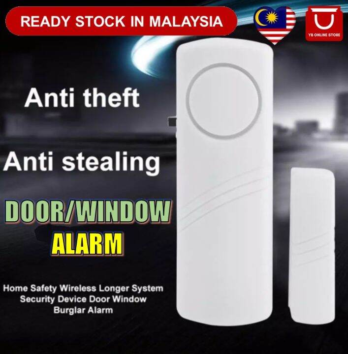 Wireless Door Alarm Windows Security Sensor Self Adhesive Burglar Alarm