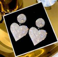 【YF】  Korean Earings Fashion Jewelry Rhinestone Earrings Exaggerated Stud Pendientes WholesaleTHTH