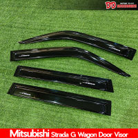 กันสาด คิ้วสาดฝน กันสาดข้างประตู G-wagon Mitsubishi งานสวยๆ ผลิตในไทย สดำ