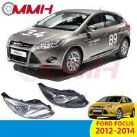 ไฟหน้าสำหรับ Ford focus 2012-2014 Mk3 ไฟหน้าสำหรับ ไฟหน้า โคมไฟหน้า ไฟหน้า​โปรเจค​เตอร์​ โคมไฟหรถยนต์ เลนส์กระจก headlamp headlight front light lens ​