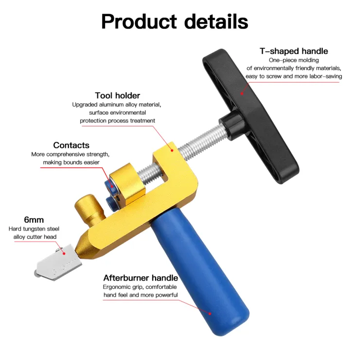 🔥【24 hours shipping】2 in 1 Manual Glass and Tiles Cutter Hand Tool