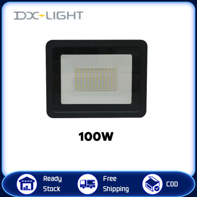 ไฟน้ำท่วมกลางแจ้ง LED DX-LIGHT IP68กันน้ำ100W โคมไฟกลางแจ้งไฟสปอตไลท์ AC220V สปอตไลท์ไฟ LED สำหรับสวนถนนในสวน