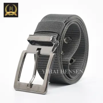 NOS Tali Ikat Pinggang Pria Canvas Style Men Belt - HQ031 - Black