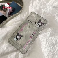 [Fairy Super Full Phone Case]Sanrio Kuromi สามในหนึ่งกรณีโทรศัพท์สำหรับ IPhone13 13Pro 13Promax 12 12Pro Max 11 Pro X XS MAX XR 7 8บวกปกน่ารัก