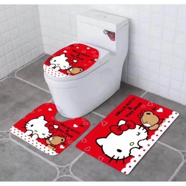 Hello kitty toilet cover set Lazada PH