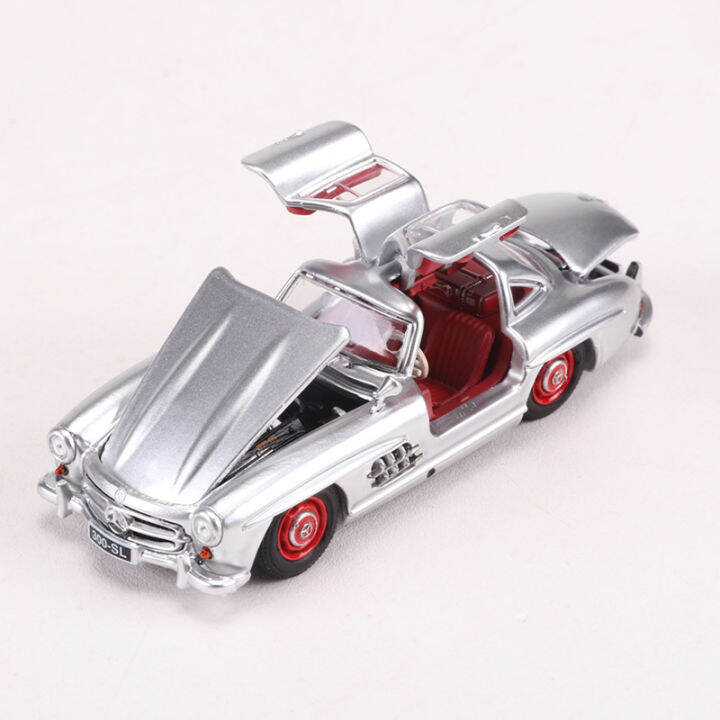 1-64-mercedes-benz-300sl-ของเล่นรถ-diecast-ประตูปีกนางนวลสำหรับเด็กผู้ชายของขวัญวันเกิด-kids-toys-คอลเลกชันรถ