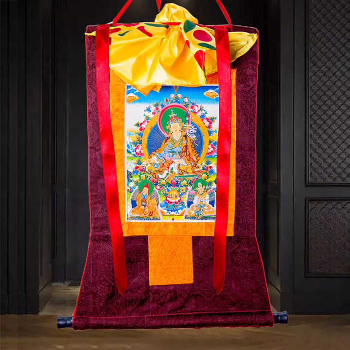 high-quality-original-guru-rinpoche-thangka-ปักผ้าติดตั้งทิเบต-thangka-ตกแต่งภาพวาด-guru-stings-พระพุทธรูปรูปปั้นแขวนภาพวาดพระพุทธรูปทิเบตเนปาล