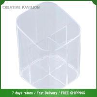 CREATIVE PAVILION แบบ3ช่อง ที่ใส่ปากกา อะคริลิค ใสสะอาด ที่ยึดรีโมท ที่เก็บเครื่องสำอางแปรงปากกาและดินสอ ที่ใส่ดินสอ สำหรับบ้านห้องน้ำสำนักงานโต๊ะเด็ก