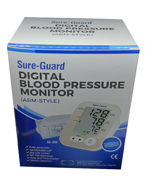Digital Arm Blood Pressure Monitor , BP Monitor (SUREGUARD / WINGUARD