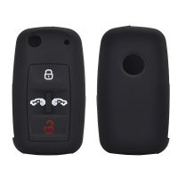 AX สำหรับ VW Multivan Sharan Caravelle Transporter Caddy สำหรับที่นั่ง Alham 4ปุ่มซิลิโคนรถ Remote Key Fob Shell Case