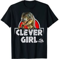 HOT ITEM!!Family Tee Couple Tee Adult Clothes Jurassic Park Velociraptor Real Clever Graphic T-Shirt