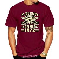 Legend Since November 1972 Printed Cotton Round Neck T-shirt Spring And Autumn Formal Style Famous Shirt