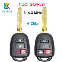 【✅】 beads.and.accessories KEYECU FCC:GQ4-52T 314.3MHz เปลี่ยนชิป3/4ปุ่ม TOY43สำหรับ Toyota Rav4 Highlander 2014 2015 2016 2017 18