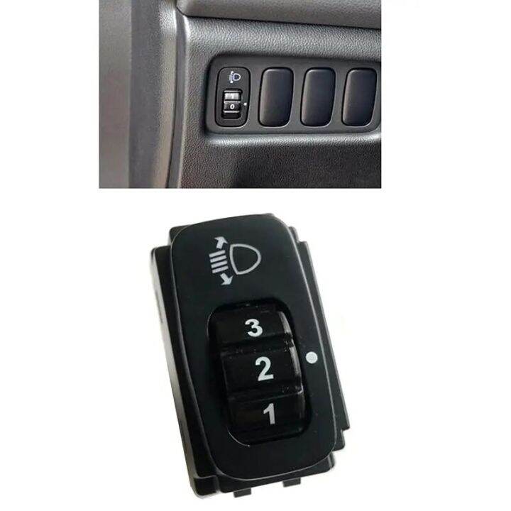 Car Headlight Adjustment Level Switch Headlamp Leveling Button For