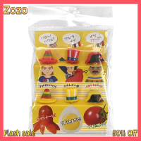 Zozo ✨Ready Stock✨ 6pcs Bento ผักเด็กวัยหัดเดินเด็กผลไม้ส้อมฟันหมวกผลไม้