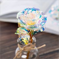 Galaxy Gold Foil Rose Artificial Flower Valentine Gift Romantic Love Base Flower Birthday Anniversary Gift