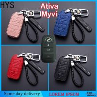 HYS Perodua Ativa/myvi ปลอกกุญแจ2022อุปกรณ์เสริมเคสกุญแจรีโมทหนัง