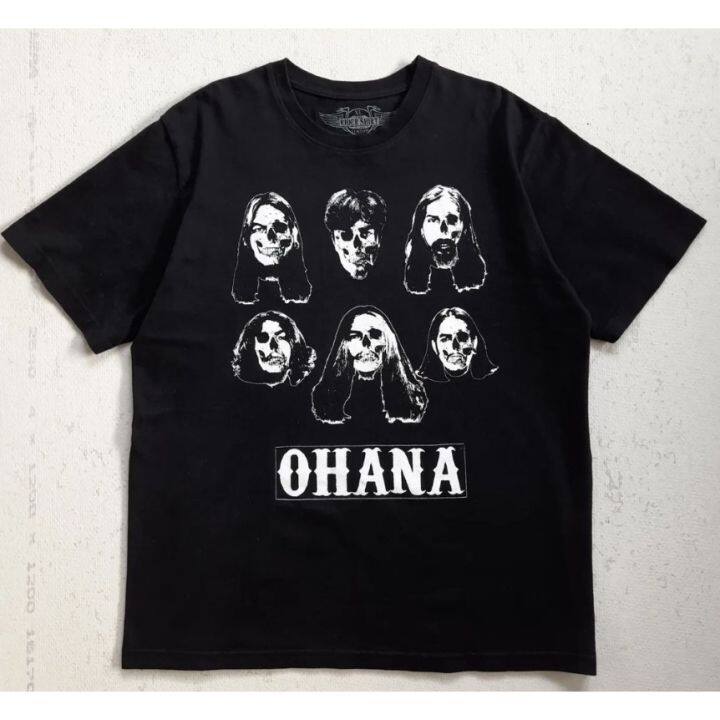 วงร็อค-ohana-ลายกะโหลก-เสื้อยืด