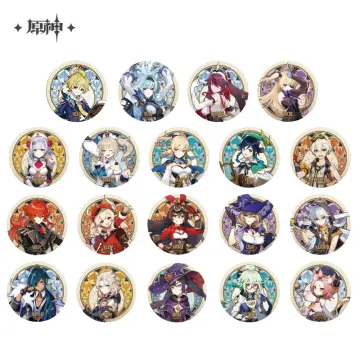 Genshin Impact Pins 12pcs, Genshin Impact Cosplay Brooch Gift for Fans,  Venti, Hu Tao, Klee, Tartaglia, Xiao, Ganyu