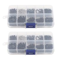 1000Pcs M2 M2.5 M3 KM Screw Flat Head Phillips Screws Laptop Notebook Screws Set Kit for Computer Small Screw