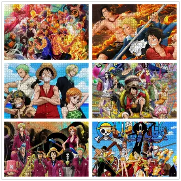 Jyshc Jigsaw Puzzle 1000/500/300 Peças Anime Japonês One Piece Posters  Madeira Crianças Brinquedos Descompressão Jogo Fr143py