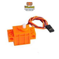 microbit ไมโครบิต iGenius Robot Kittenbot Geek Motor Orange 360° For microbit Coding มอเตอร์แกนหมุนได้รอบ 360 องศา ใช้งานกับชุดตัวต่อได้ โรบอท ไมโครบิต เขียนโปรแกรม Robot