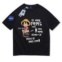 【HOT】NASA เว็บไซต์อย่างเป็นทางการร่วม One Piece ผ้าฝ้ายเสื้อยืดผู้ชายฤดูร้อนแบรนด์ Wang Yibo วรรคเดียวกันคู่หลวมแขนสั้นผ_02100%cotton เสื้อยืดแฟชั่นลำลอง