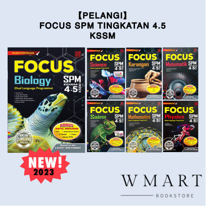 【pelangi】focus Spm Tingkatan 45 Kssm 2023 — Buku Rujukan Form 45 Reference Book Lazada 1707