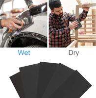 12 Pieces Car Sandpaper Portable Rectangular Tear-resistant Sand Paper