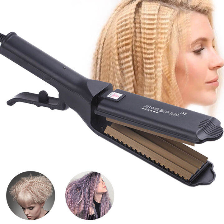 corrugated hair iron